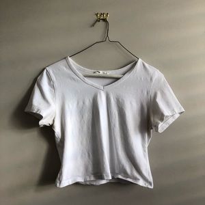 simple white tee